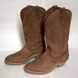 Amazing oiled suede cowgirl boots! Womens 6